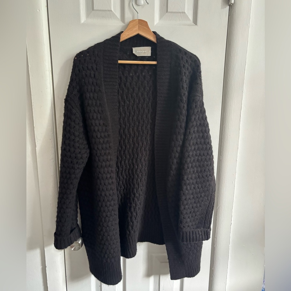 Everlane Cloud Oversized Textured Cardigan